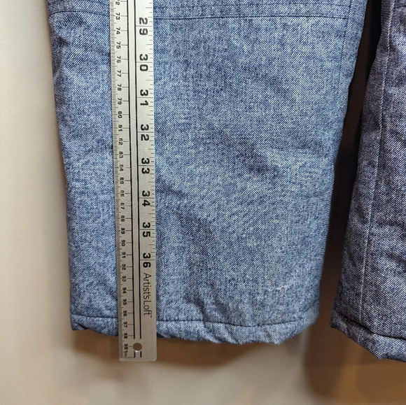 London by London Fog Kids Blue Denim Printed Snow Pants Girl Large 12/16 - Picture 6 of 8